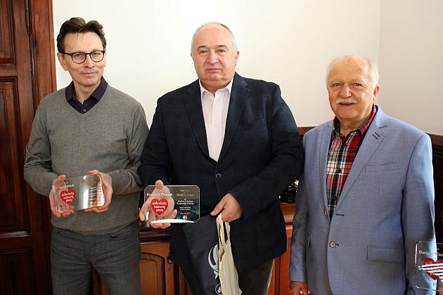 Weterani Wielkiej Orkiestry Świątecznej Pomocy w ratuszu