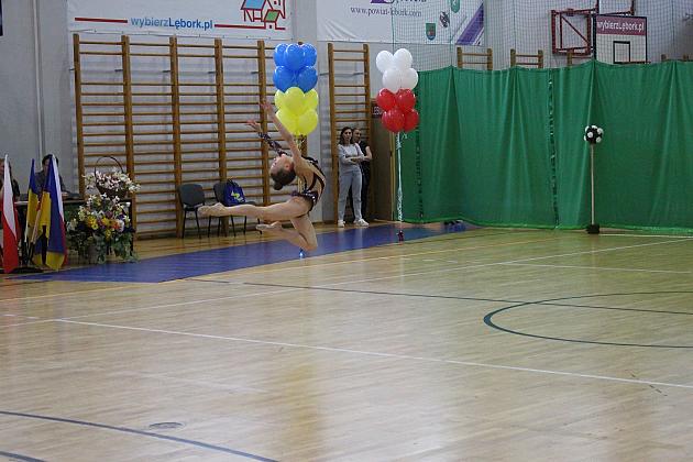 Pokazy gimnastyki artystycznej w Lęborku