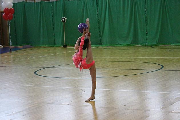 Pokazy gimnastyki artystycznej w Lęborku