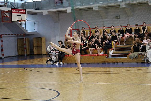 Pokazy gimnastyki artystycznej w Lęborku