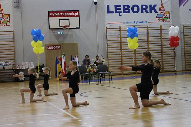Pokazy gimnastyki artystycznej w Lęborku