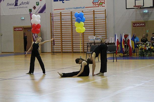 Pokazy gimnastyki artystycznej w Lęborku