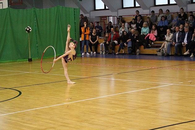 Pokazy gimnastyki artystycznej w Lęborku
