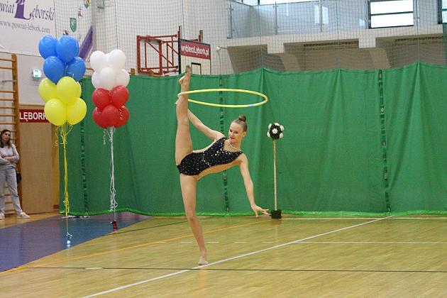 Pokazy gimnastyki artystycznej w Lęborku