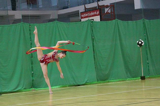 Pokazy gimnastyki artystycznej w Lęborku