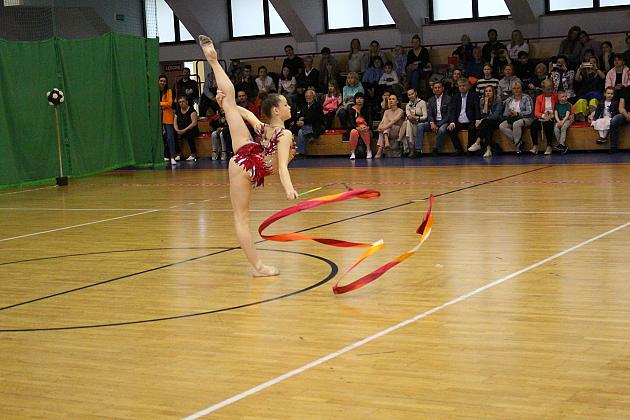 Pokazy gimnastyki artystycznej w Lęborku