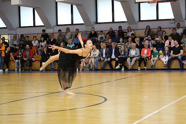Pokazy gimnastyki artystycznej w Lęborku