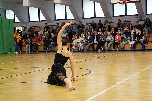 Pokazy gimnastyki artystycznej w Lęborku