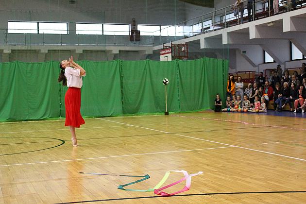 Pokazy gimnastyki artystycznej w Lęborku