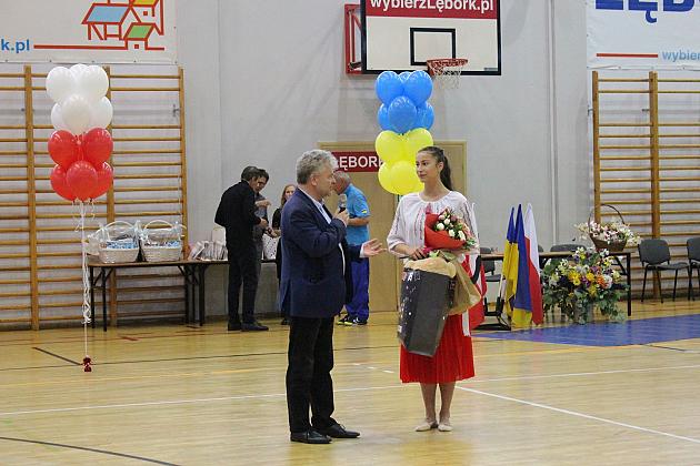 Pokazy gimnastyki artystycznej w Lęborku