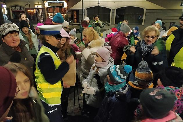 Podziwiali Lębork nocą