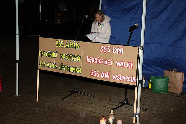 W rocznicę wybuchu wojny „Wiec Solidarności” z Ukrainą