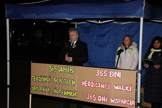 W rocznicę wybuchu wojny „Wiec Solidarności” z Ukrainą