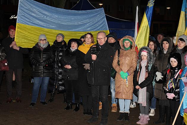 W rocznicę wybuchu wojny „Wiec Solidarności” z Ukrainą