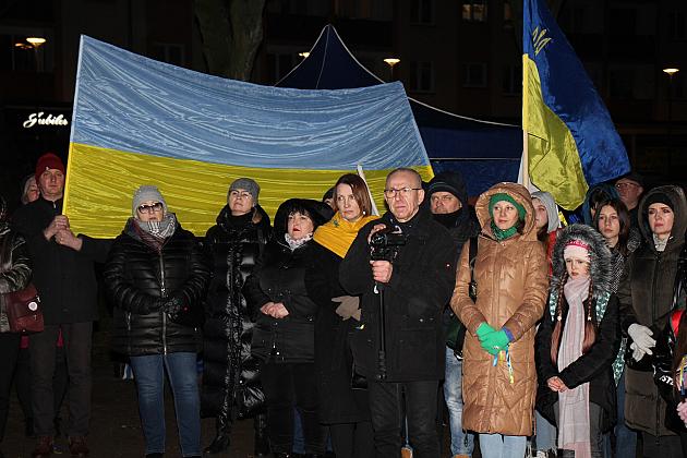 W rocznicę wybuchu wojny „Wiec Solidarności” z Ukrainą
