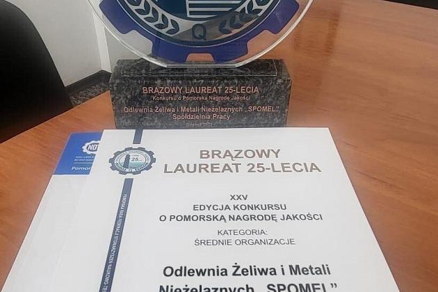 „SPOMEL” i SPS ZOZ z Pomorską Nagrodą Jakości.