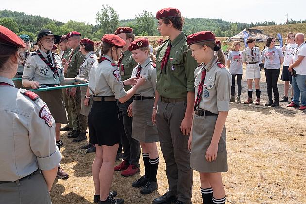 40-ta rocznica nadania imienia generała Stanisława Sosabowskiego 7 Harcerskiej Drużynie Czerwonych Beretów z Lęborka