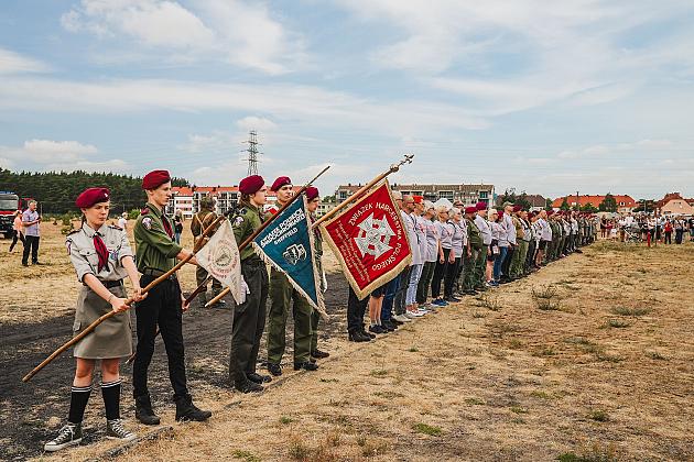 40-ta rocznica nadania imienia generała Stanisława Sosabowskiego 7 Harcerskiej Drużynie Czerwonych Beretów z Lęborka
