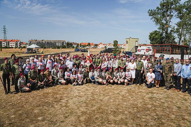 40-ta rocznica nadania imienia generała Stanisława Sosabowskiego 7 Harcerskiej Drużynie Czerwonych Beretów z Lęborka