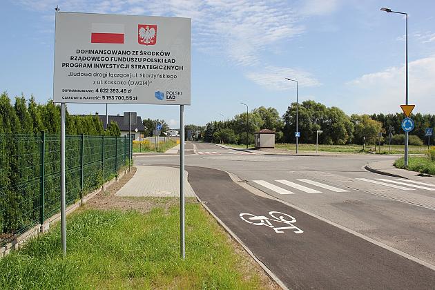 Nowa droga połączyła ulice Kossaka przez Nadmorską ze Skarżyńskiego