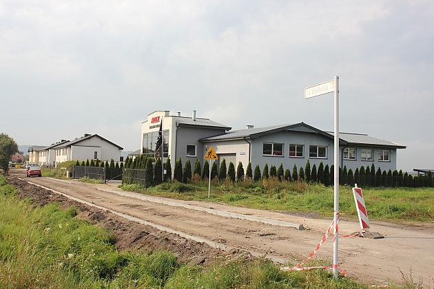 Ulica Myśliwska w budowie