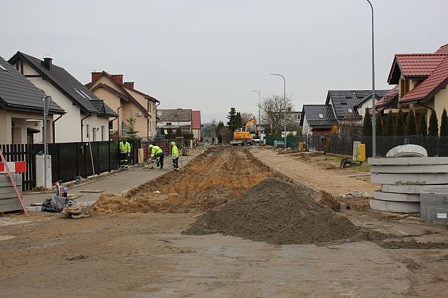 Ulica Mikołajczyka w budowie