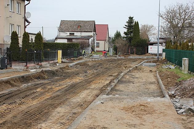 Ulica Mikołajczyka w budowie