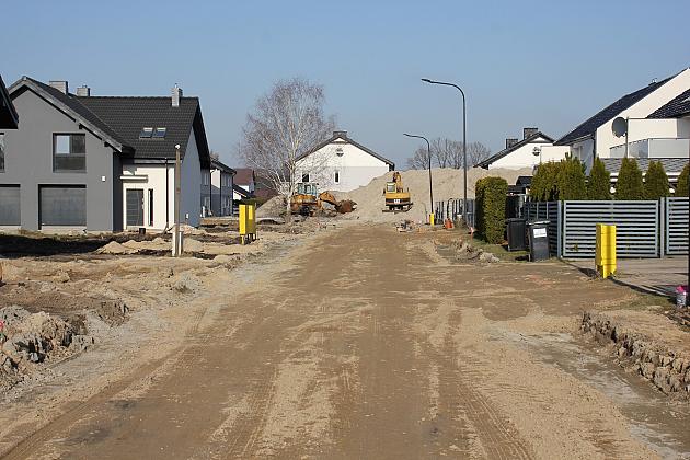 Ulica Opolska w budowie