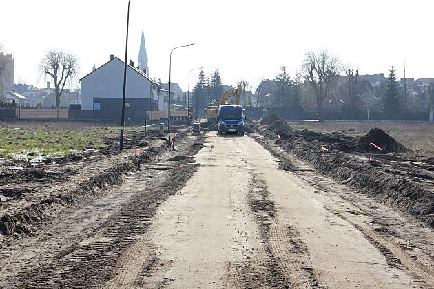 Ulica Opolska w budowie