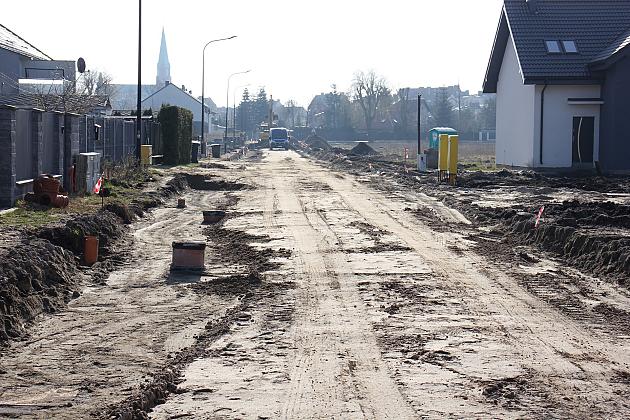 Ulica Opolska w budowie