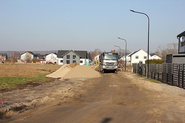 Ulica Opolska w budowie