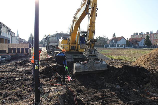 Ulica Opolska w budowie