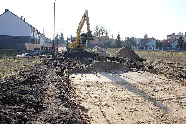 Ulica Opolska w budowie