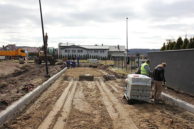 Drogowy łącznik na Sudeckiej w budowie