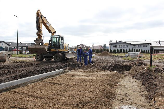 Drogowy łącznik na Sudeckiej w budowie