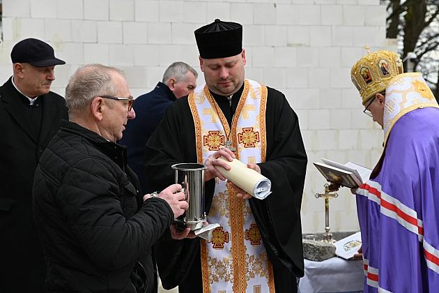 Poświęcenie kamienia węgielnego pod budową lęborskiej Cerkwi