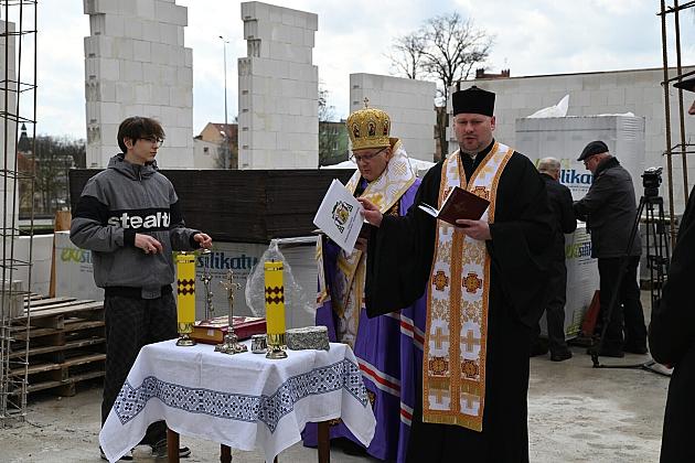 Poświęcenie kamienia węgielnego pod budową lęborskiej Cerkwi