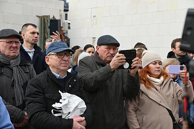 Poświęcenie kamienia węgielnego pod budową lęborskiej Cerkwi