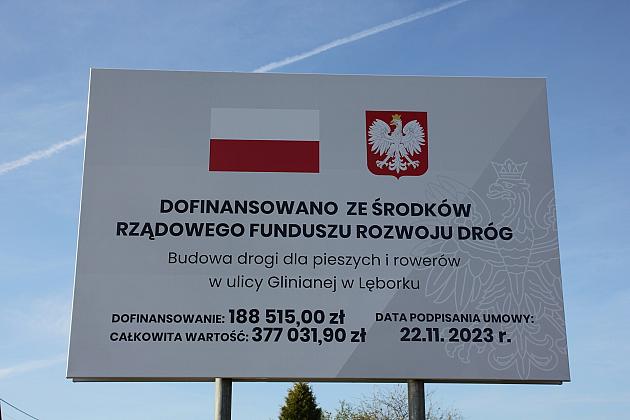 Na ulicy Glinianej powstaje droga dla pieszych i rowerów