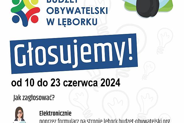 Rozpoczęcie głosowania nad projektami Budżetu Obywatelskiego w Lęborku na 2025 rok