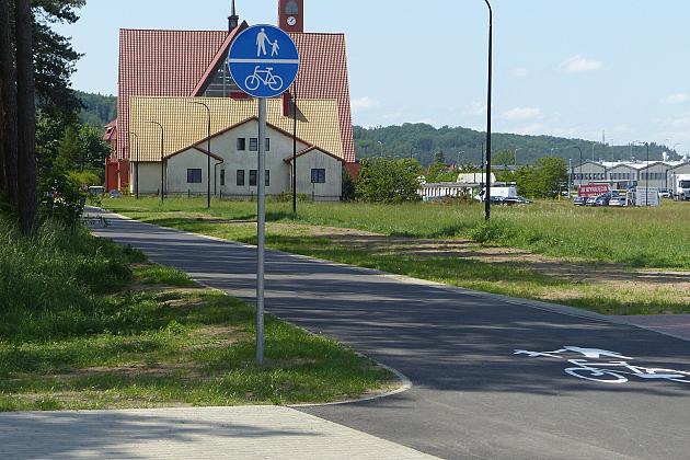 Droga pieszo-rowerowa przy ulicach Władysława IV i Teligi gotowa