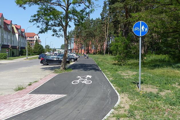 Droga pieszo-rowerowa przy ulicach Władysława IV i Teligi gotowa