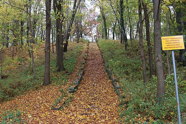 Start prac przy renowacji schodów do Wieży Ciśnień