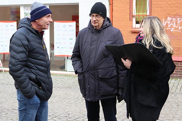 Fragment zabytkowych murów już po remoncie i przebudowie