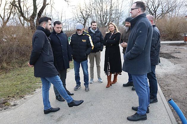 Park przy I LO po pierwszym etapie inwestycji