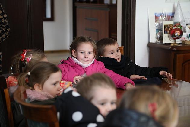 Mali kolędnicy odwiedzili Burmistrza