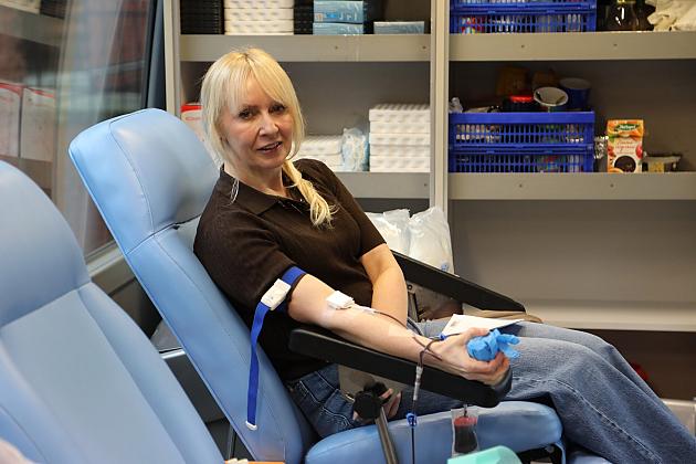 Ponad dziesięć litrów krwi oddali mieszkańcy przy Urzędzie Miejskim