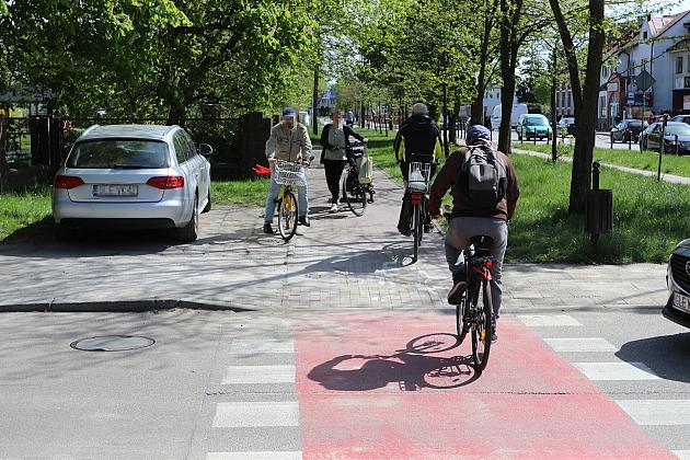 Krawężnik po obniżeniu