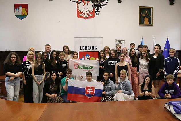 Wizyta gości ze Słowacji i spotkanie z burmistrzem w ratuszu