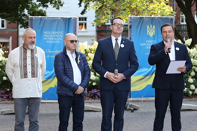 Lębork świętował Dzień Niepodległości Ukrainy